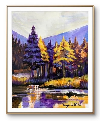 Impressionism Landscape Forest Contemporary Art Painting 11x14