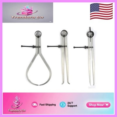 8-Inch Spring Caliper Set - Accurate Measurement Tools for Metal & Woodworking