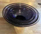 Set of 3 Vintage Pyrex Purple Amethyst Glass Nesting Mixing Bowls  322 323 325