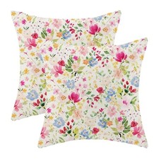 Spring Pillow Covers 18x18 Set of 2, Spring 18" x 18" Pack of 2 Floral-c