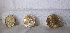 LOT OF 3 $1 COINS ~ 2000 D  LIBERTY-THOMAS JEFFERSON 2007 P-JAMES MONROE 2008 P
