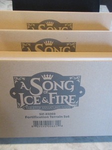 A Song of Ice & Fire Fortification Terrain Set SIF-KS003 NIB Kickstarter Lot 3