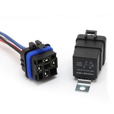 4 Pin 40/30 AMP 12V DC Car Relay Kit, Waterproof Tinned Copper Wires, 1PCS