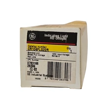 NIB GENERAL ELECTRIC CR104PLG22R INDICATING LIGHT RED LENS