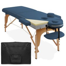 Professional Memory Foam Massage Table - Blue