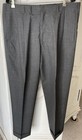 Men's Oxxford slacks, medium gray, pleated, cuffed, lined, 38x30 — photo 1