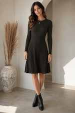LOFT Cable knit ribbed fit & flare sweater dress sz S? Y2K inspired retro