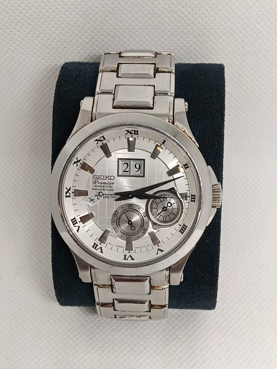 Seiko Premier Kinetic Perpetual Calendar 673129 Excellent Working