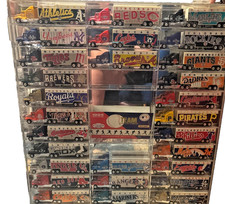 1995 White Rose Collectibles Complete MLB Matchbox Semi Trucks With Acrylic case