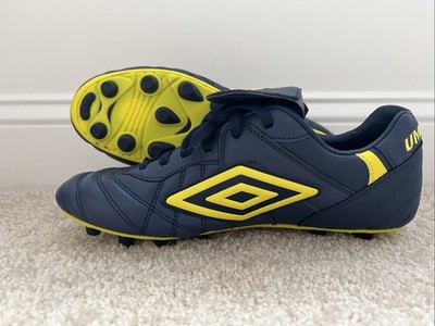 Umbro Speciali 98 Pro Navy/Yellow Soccer Cleats FG GL Size 10.5 NWT
