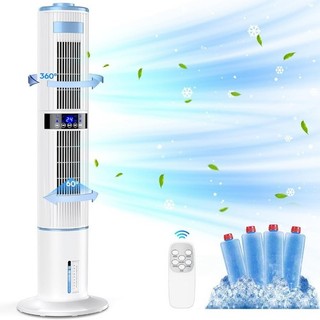 Air Conditioner Tower Fan Purifier 65W 1 24H Timer 3 Ice Box AUCTION USED