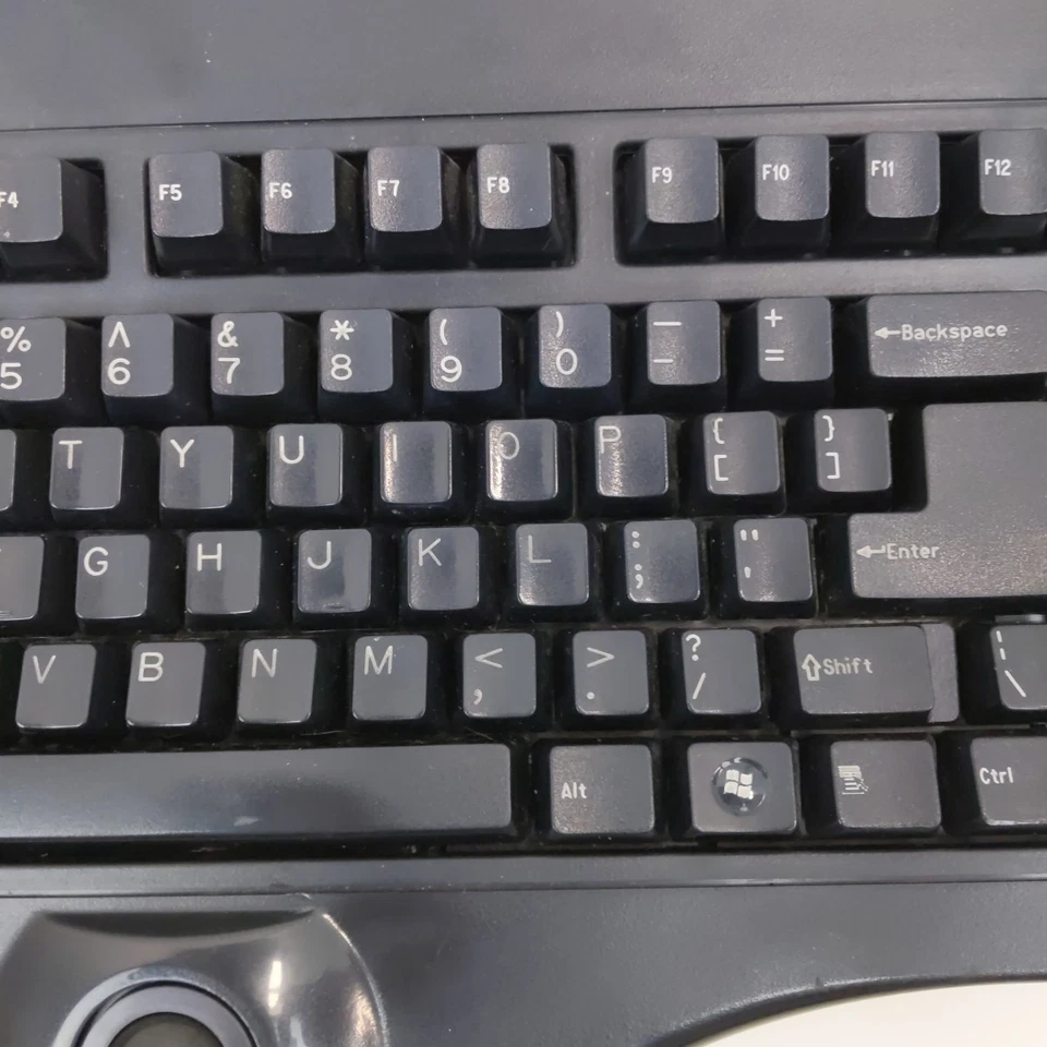 Key Tronic Trackball U2 Keyboard Wired Vintage PC Computer Peripheral As Is - Image 4 of 4