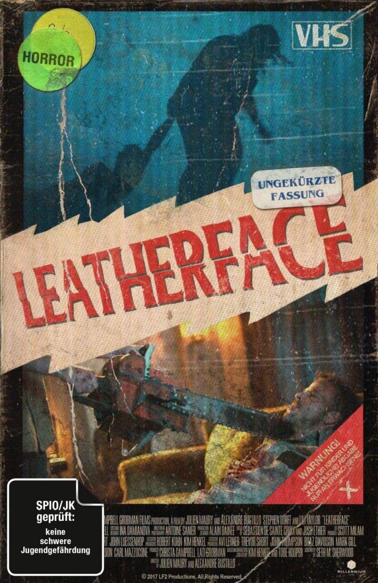 Leatherface (Uncut) - Limited Collector's Edition im VHS-Design (+ DVD (Blu-ray)