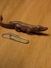 Vintage alligator or crocodile figurine Brown