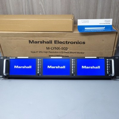 Marshall M-LYNX-503 Triple 5'' LCD Rack Mount Monitor HDMI SDI CVBS