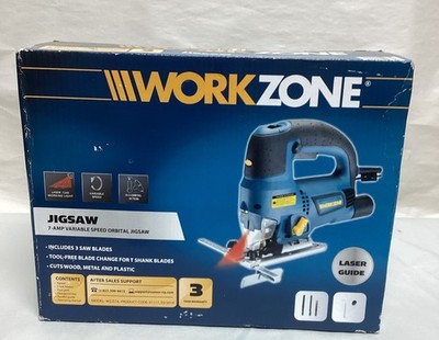 (NEW) Work Zone Variable Orbital Jigsaw Power Tool Model 91117- Free S&H