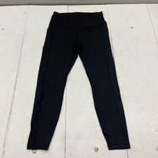 Black High-Waisted Pocket Ankle Leggings Women's Size Large NEW