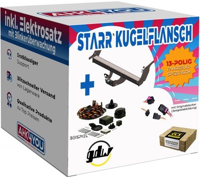 GDW AHK für Mercedes Sprinter ab 18 starr Kugelflansch + 13-pol ECS ES SPEZ
