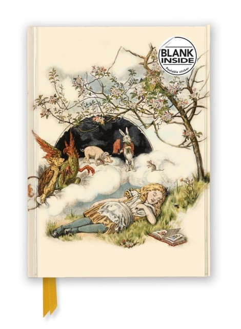British Library: Alice Asleep, From Alice's Adventures In Wonderland (Foiled Blank Journal) Flame Tree Studio - Image 4