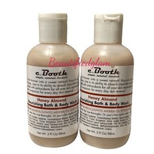 c.Booth Honey Almond Nourishing Bath and Body Wash 3 fl oz/88ml, NEW