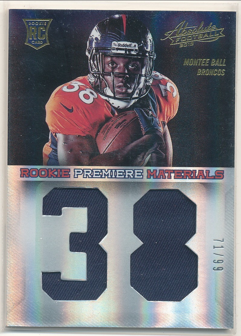 2013 Panini Absolute Montee Ball #229 Jumbo Jersey # 71/99
