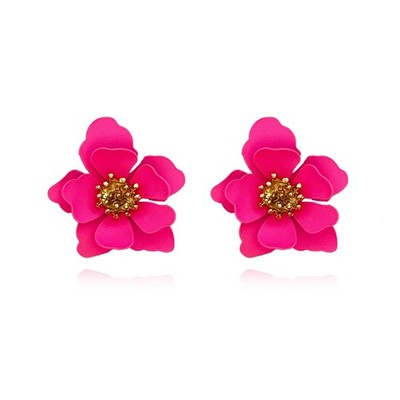 Chic Cute Boho Flower Blossom Stud Earrings for Women Flower Shaped Daisy E - 03
