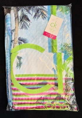 Calvin Klein One Summer Daze Beach Towel 70cm x 150cm BNIP CK Reflections