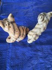 Vintage Ceramic Salt And Pepper Shakers Tabby Cats Made in Japan — photo 4