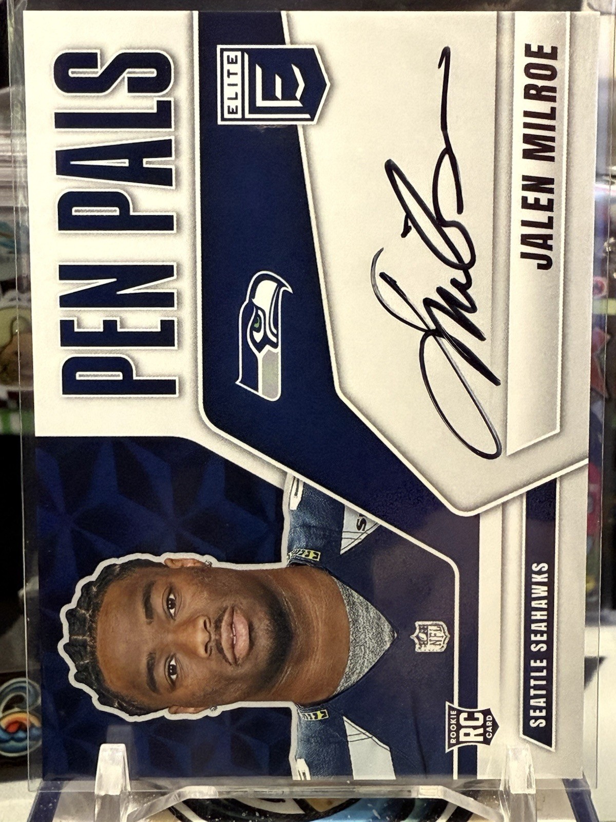 2025 Panini Donruss Elite Pen Pals Jalen Milroe #PP-JMI Rookie Auto RC TZ