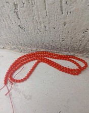 Corallo Rosso Corallium Rubrum Filo per collana 3,5mm. Lunghezza 40cm Gr.5