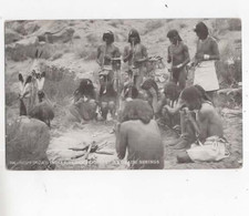 Hopi (Moki) Indians Flute Ceremony at Oraibi Springs Arizona c1930 postcard