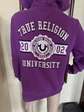 True religion Women s Pullover Zip Hoodie Sz L
