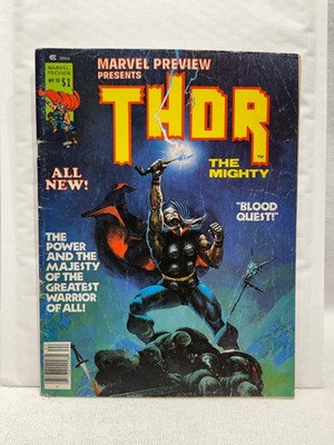 Marvel Preview Magazine  Vol 1 #10 Thor The Mighty 'Blood Quest'' 1977