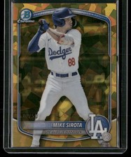 2025 Bowman Draft #BDC-11 Mike Sirota Gold Sapphire /50