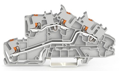 WAGO 2203-7642 Multilevel Installation Terminal Block 2.5mm² 24A L/L Gray