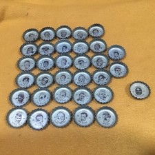 33 - 1960s Coke Philadelphia Eagles NFL Football Bottle Caps Coca Cola Lot