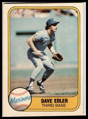1981 Fleer #610 Dave Edler