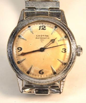 Vintage Croton Aquamatic 360 EL 31mm Automatic Watch   Runs Fast