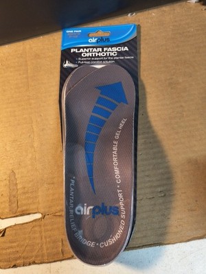 Airplus Plantar Fasciitis Orthotic Shoe Insole One Pair Mens 7-12 US BRAND NEW
