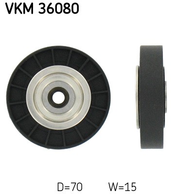 Upper SKF SWEDEN VKM 36080 Deflection/Guide Pulley, V-ribbed belt for RENAULT