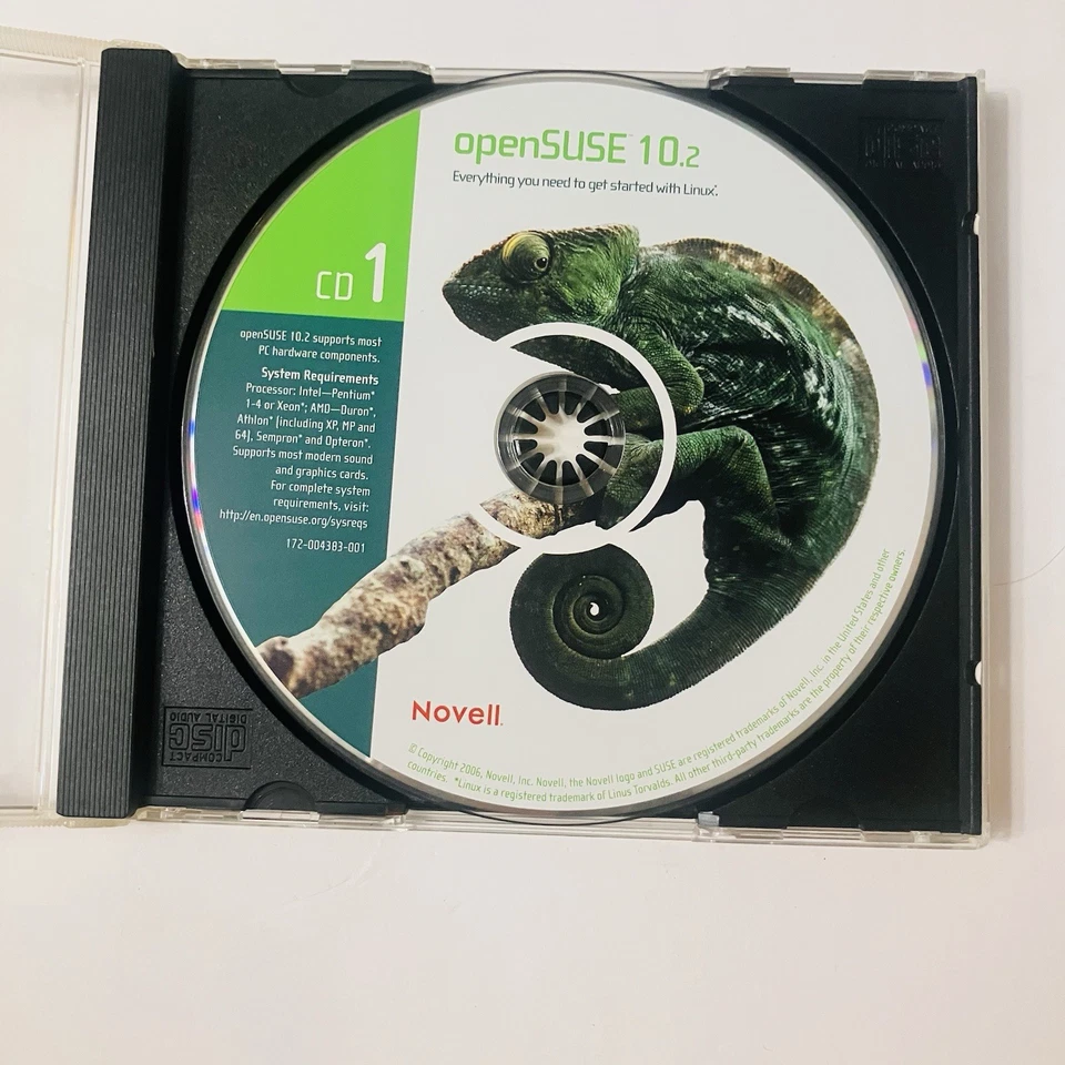 openSUSE 10.2 Linux Install Set (7-Disc Set) DVD + CDs 1–6 Novell 32/64-bit - Image 4 of 4
