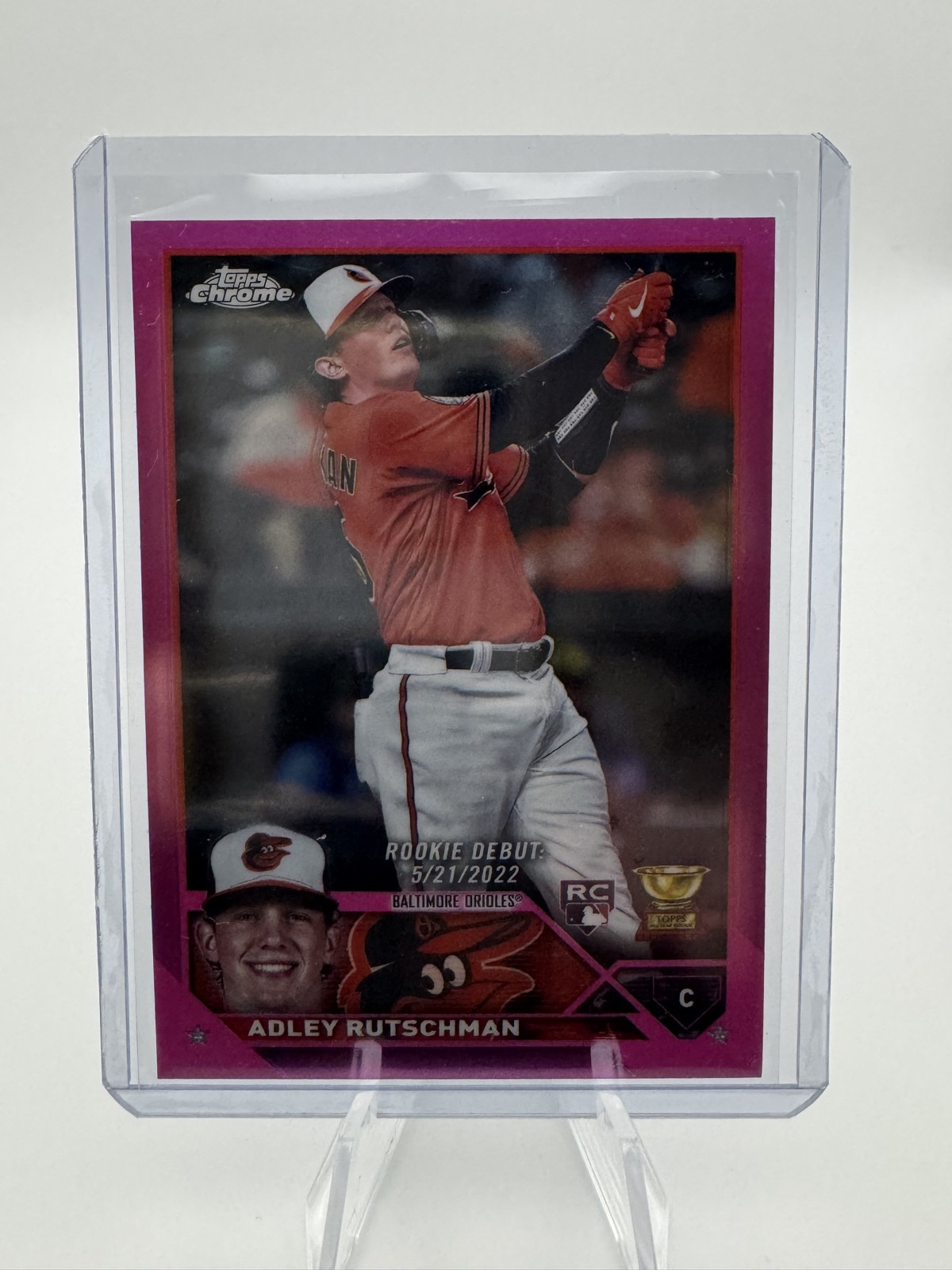 2023 Topps Chrome Update Series - Rookie Debut Adley Rutschman Pink Refractor