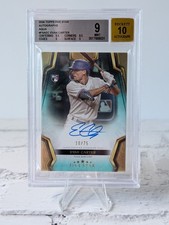 Evan Carter Rookie Auto /75 2024 Topps Five Star | Beckett 9 | Auto 10 | Rangers