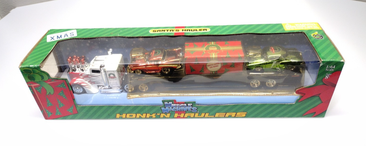 Muscle Machines Honk's Haulers w/'57 Chevy, '50 Studebaker N' LTD