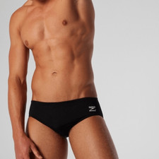 Speedo Men's Solar 2" Brief Black Fitness Fit 87300165001, Size 34, NWOT