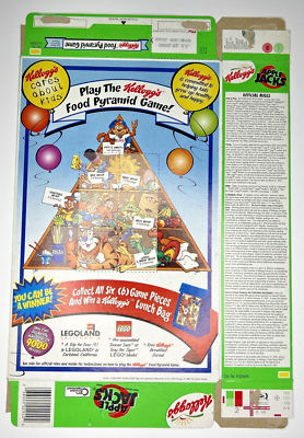 2000 Empty Apple Jacks with Green Jacks 15OZ Cereal Box SKU U200