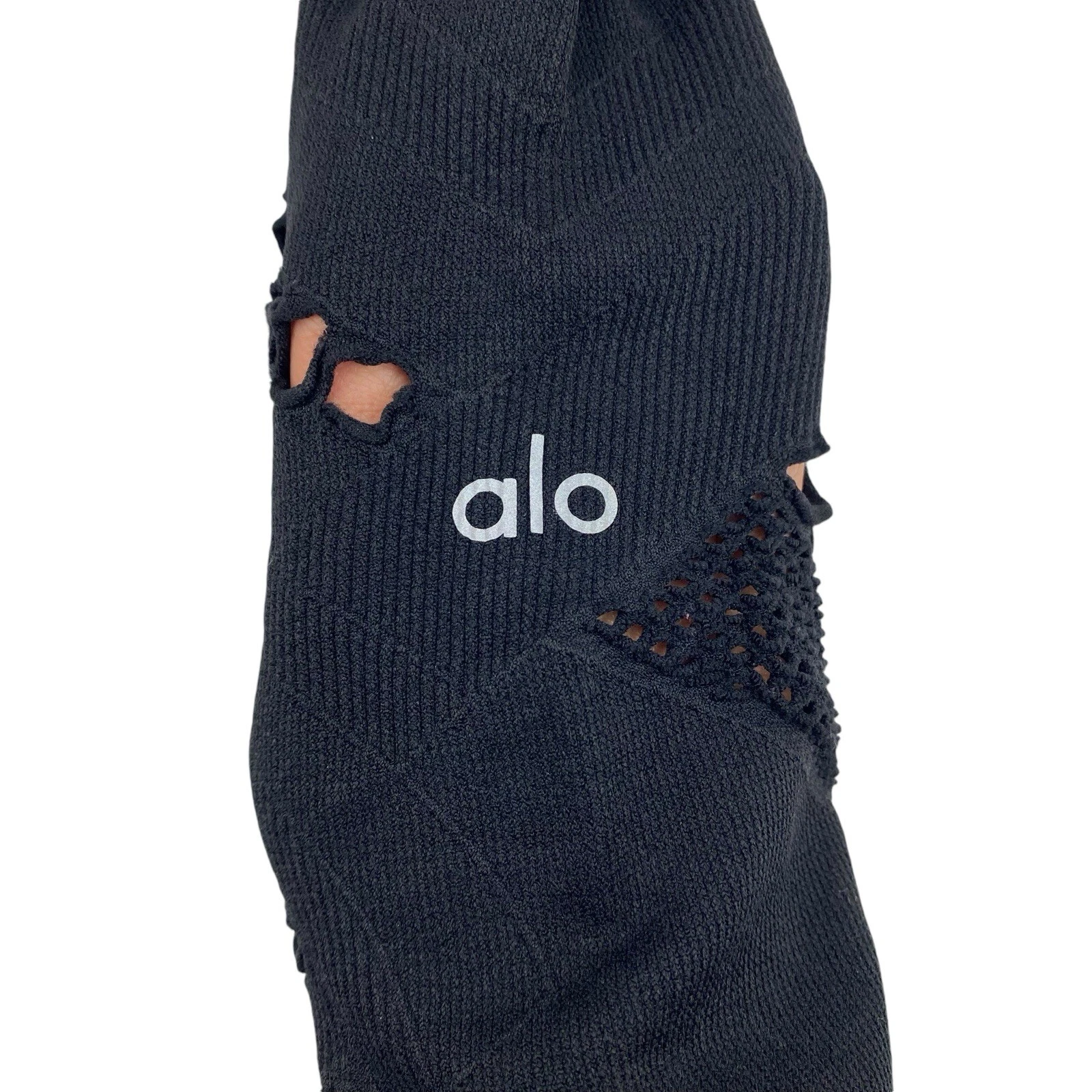 alo-yoga yoga workout gym dance mesh leggings