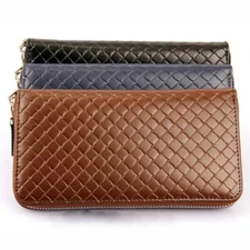 Men's Long Wallet Credit Card Holder Purse Large Capacity Leather Clutch Handbag