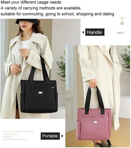 2023 Bolso de hombro de nailon de gran capacidad impermeable de gran capacidad impermeable para mujeres Handba - Imagen 2 de 63