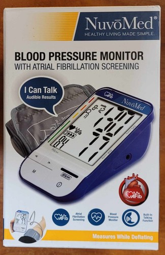 Monitor de presión arterial NuvoMed con detección de fibrilación auricular ¡Nuevo!